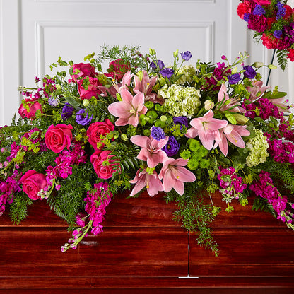Radiant Tribute Casket Spray – HYDE PARK FLORIST & GIFTS, Hyde Park NY