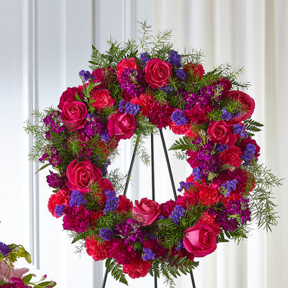 Calming Colors Wreath – HYDE PARK FLORIST & GIFTS, Hyde Park NY