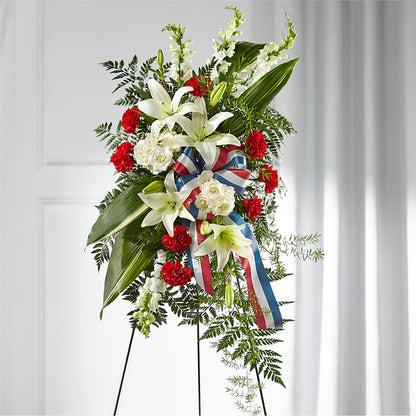 Stars of Life Standing Spray – HYDE PARK FLORIST & GIFTS, Hyde Park NY