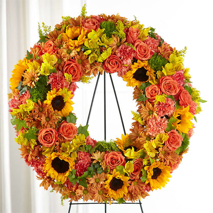 Autumnal Memories Wreath (Standard) – HYDE PARK FLORIST & GIFTS, Hyde Park NY