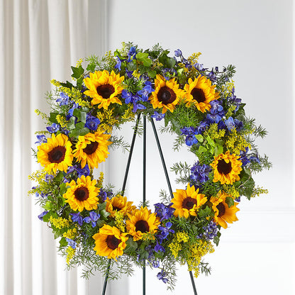 Bright Rays Wreath – HYDE PARK FLORIST & GIFTS, Hyde Park NY