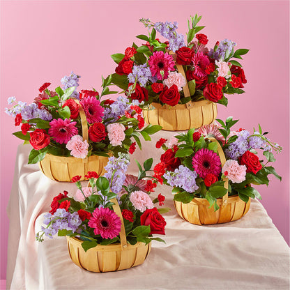Pink Picnic Basket – HYDE PARK FLORIST & GIFTS, Hyde Park NY