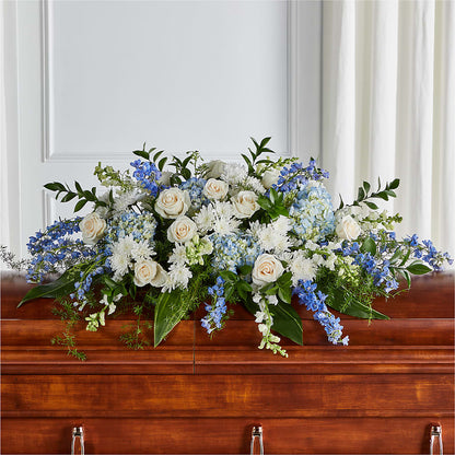 Timeless Essence Casket Spray – HYDE PARK FLORIST & GIFTS, Hyde Park NY