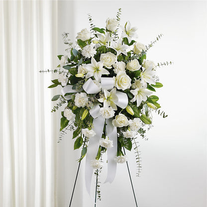 With Care Standing Spray – HYDE PARK FLORIST & GIFTS, Hyde Park NY