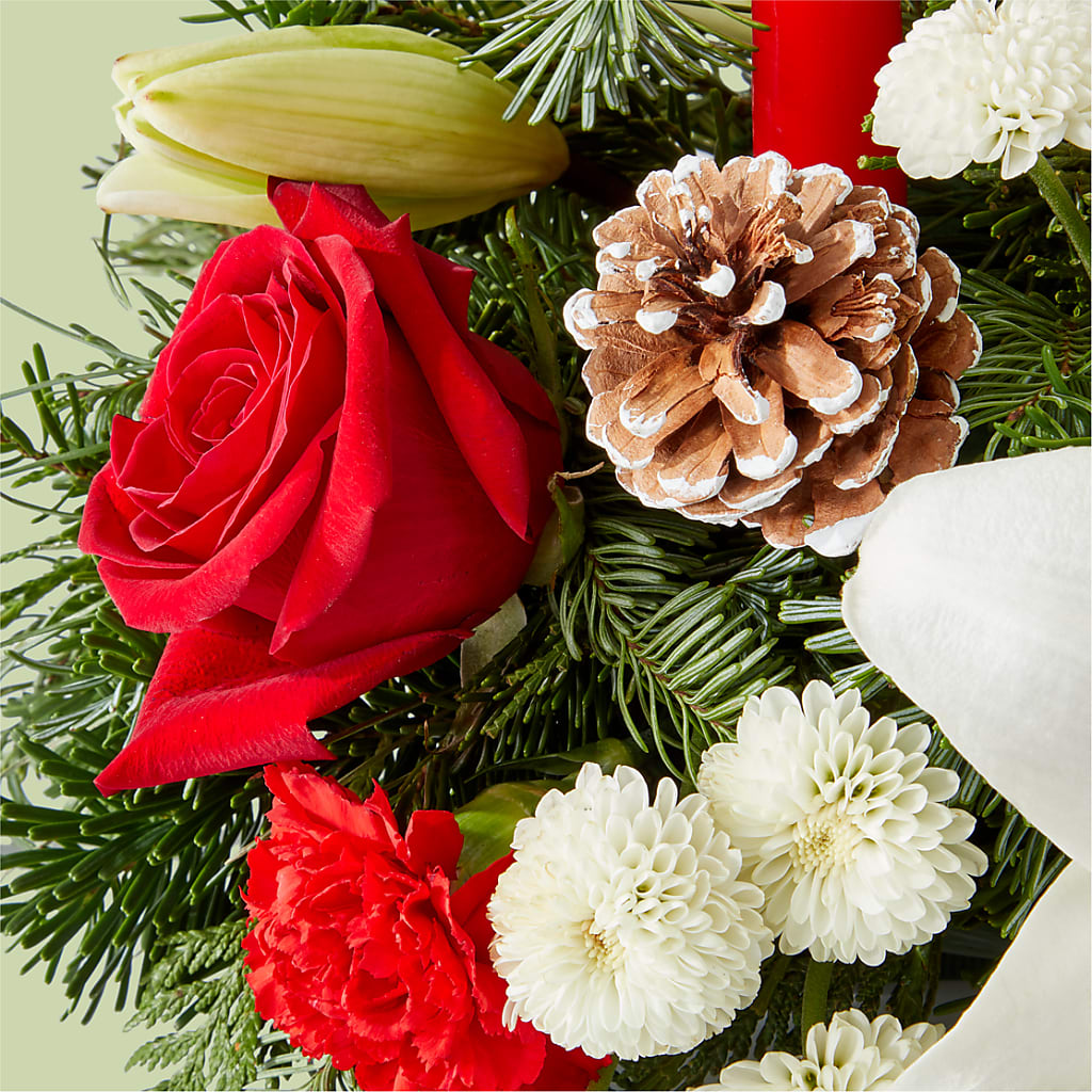 Seasonal Festivities Centerpiece – HYDE PARK FLORIST & GIFTS, Hyde Park NY