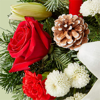 Seasonal Festivities Centerpiece – HYDE PARK FLORIST & GIFTS, Hyde Park NY