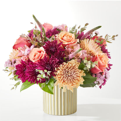 Berry Cobbler Bouquet with Ivory Vase – HYDE PARK FLORIST & GIFTS, Hyde Park NY